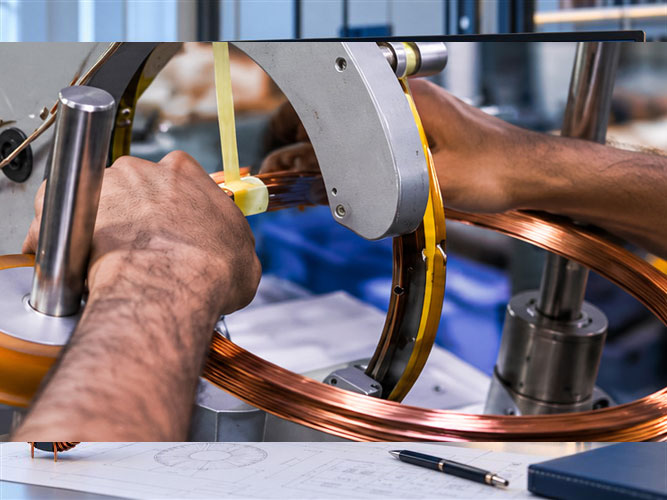 Magnetic components in production